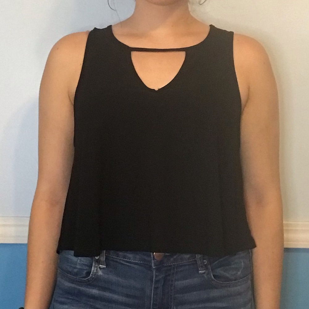 Forever 21 black flowy top